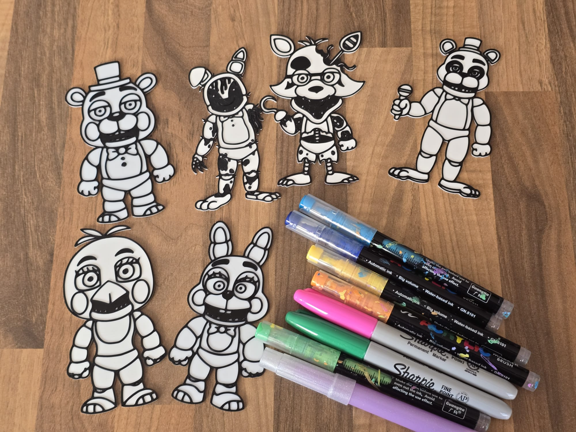 FNAF Coloring Painting Craft DIY Pack