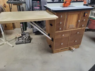 Outfeed Table or Wall Mounted Shelf Hinge/Support