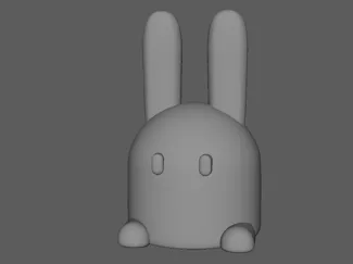 Cute rabbit high poly