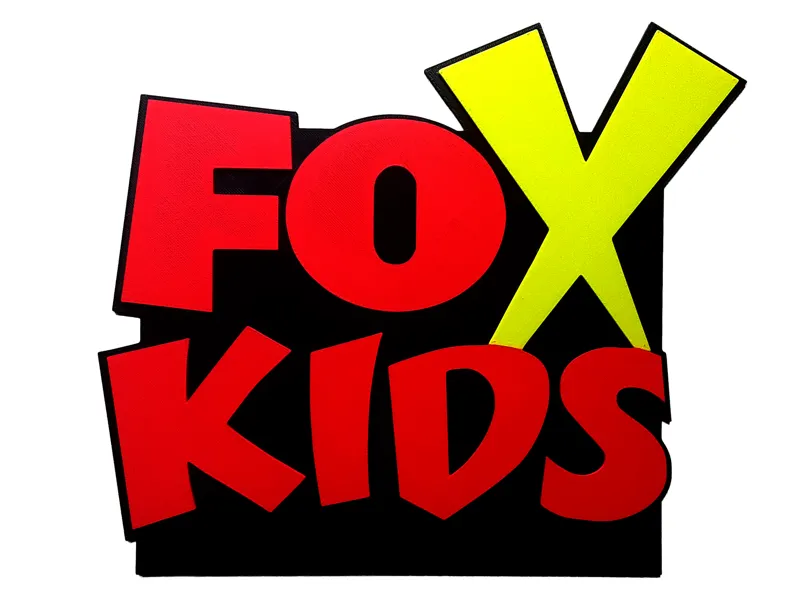 Fox Kids Logo Retro 90s 2D Wall Art Decor