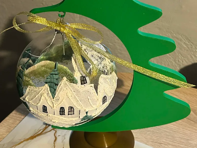 Christmas bauble stand