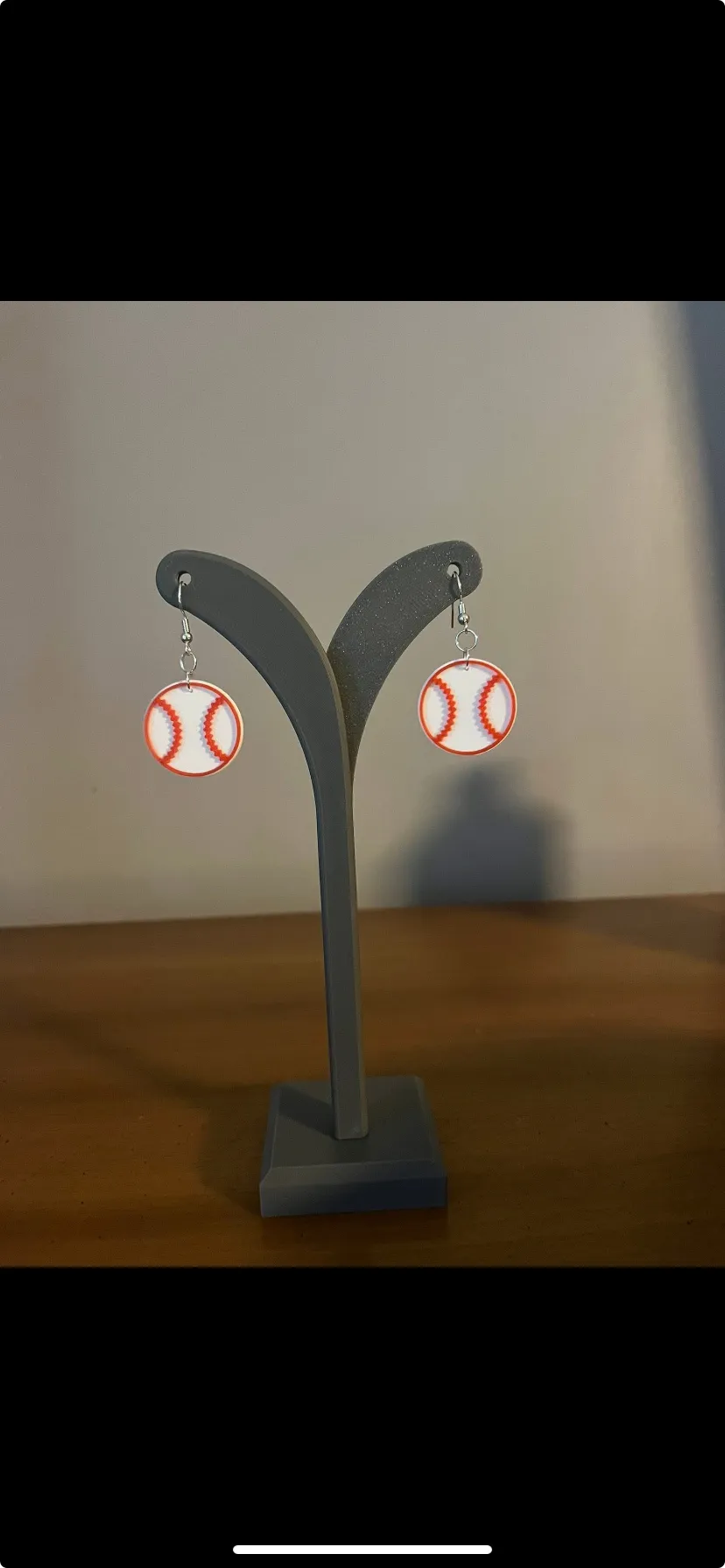 Baseball Earrings view 2