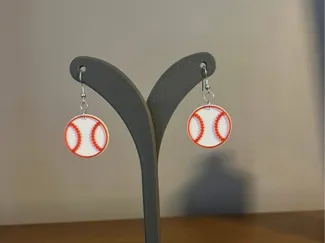 Baseball Earrings