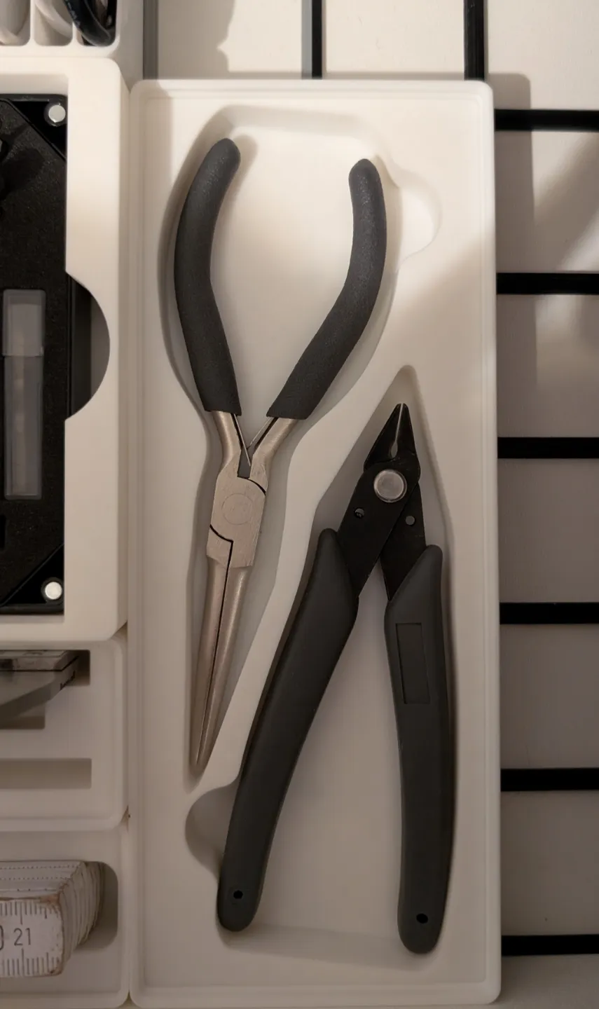 Gridfinity Pliers (long nose pliers + side cutter) - Free 3D Print ...
