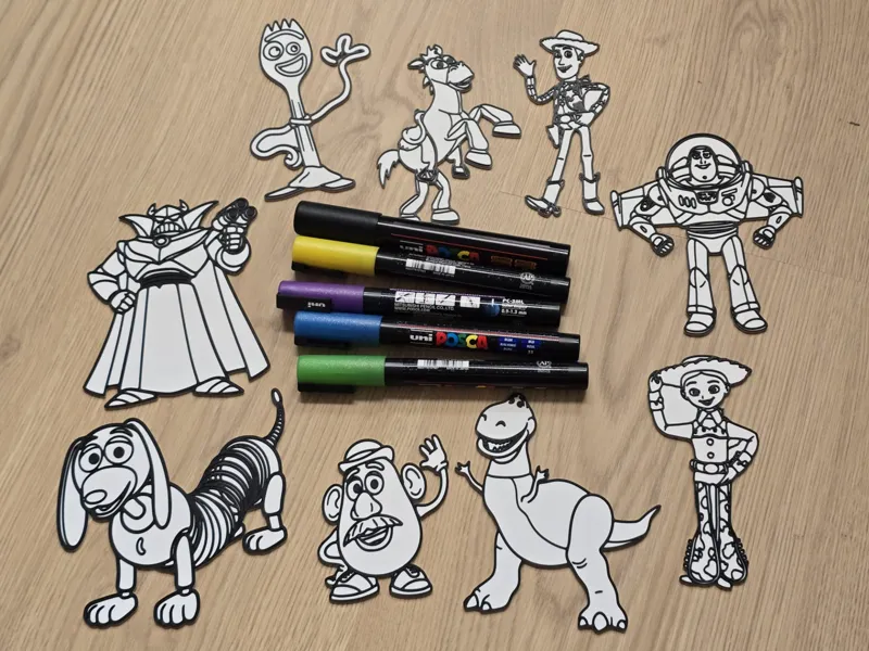 Toy Story Craft Coloring Buddies DIY Paint