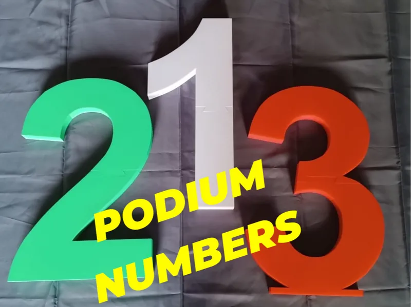 podium numbers