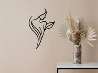 Silhouette florale d'une femme (line art) — photo 1