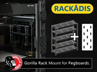 Gorilla Rack Mount for SKÅDIS & Pegboards