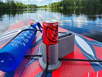 SUP Cup Holder with Phone Mount – V2 Less Filament
