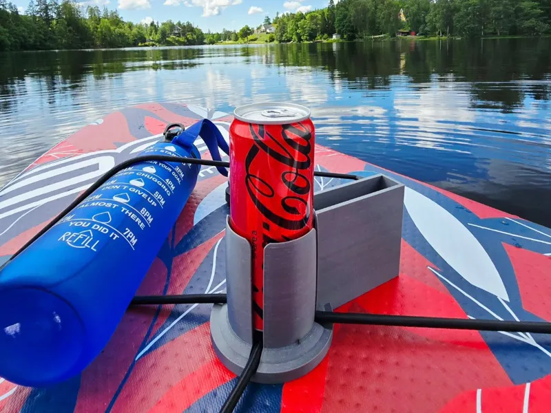 SUP Cup Holder with Phone Mount – V2 Less Filament