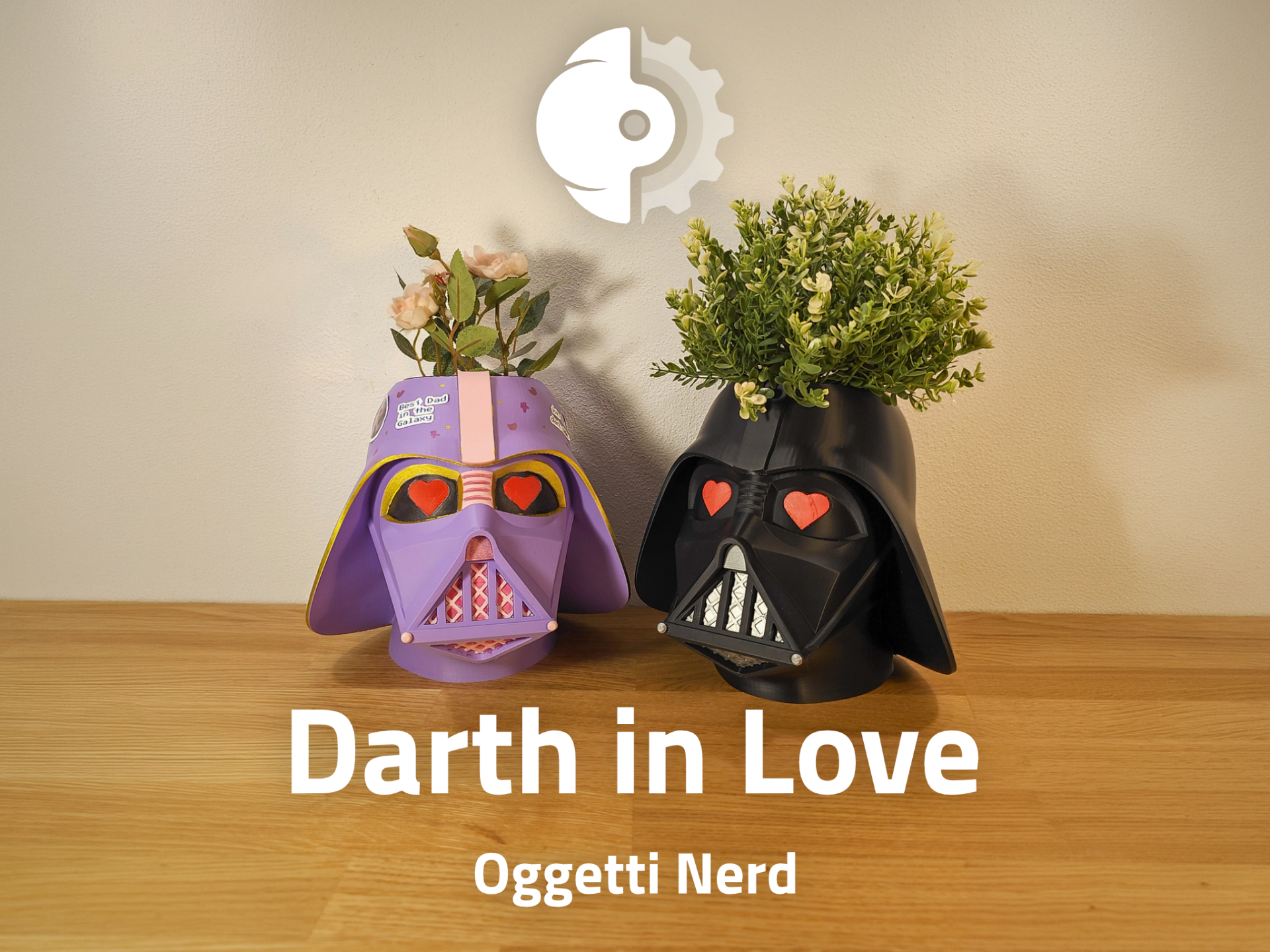 Darth in Love - A Galactic Planter & Sculpture