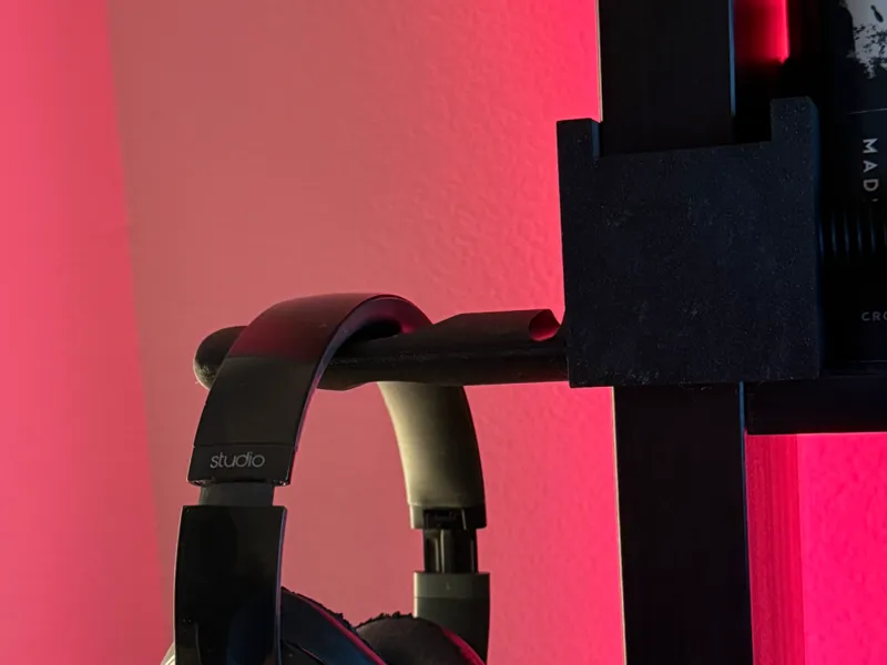Side Mounted Headphone Holder