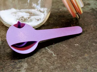Sensory play sorting spoon