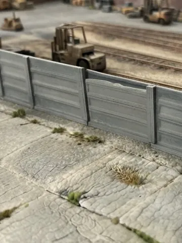Letrero o emblema decorativo: H0 1:87 Modular Concrete Fence - Railroad fence — vista de referencia 2