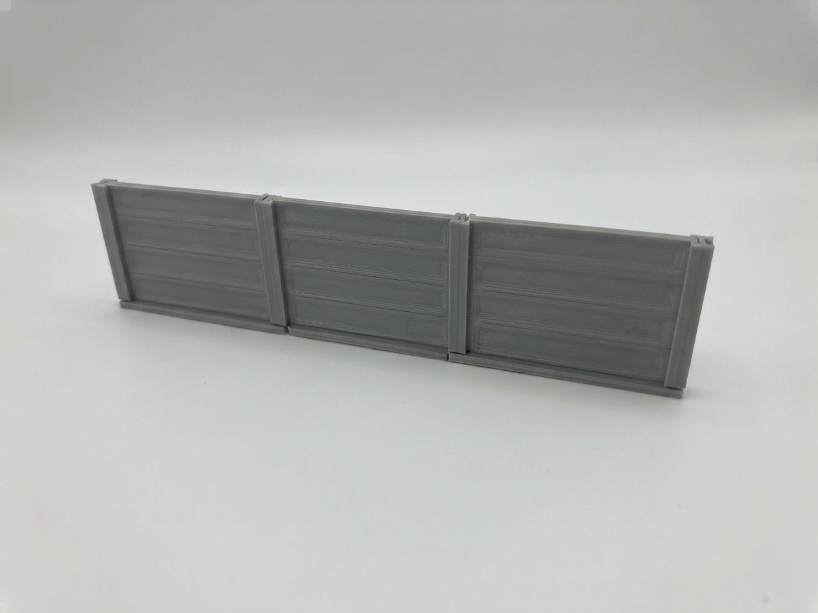 Letrero o emblema decorativo: H0 1:87 Modular Concrete Fence - Railroad fence — vista de referencia 3