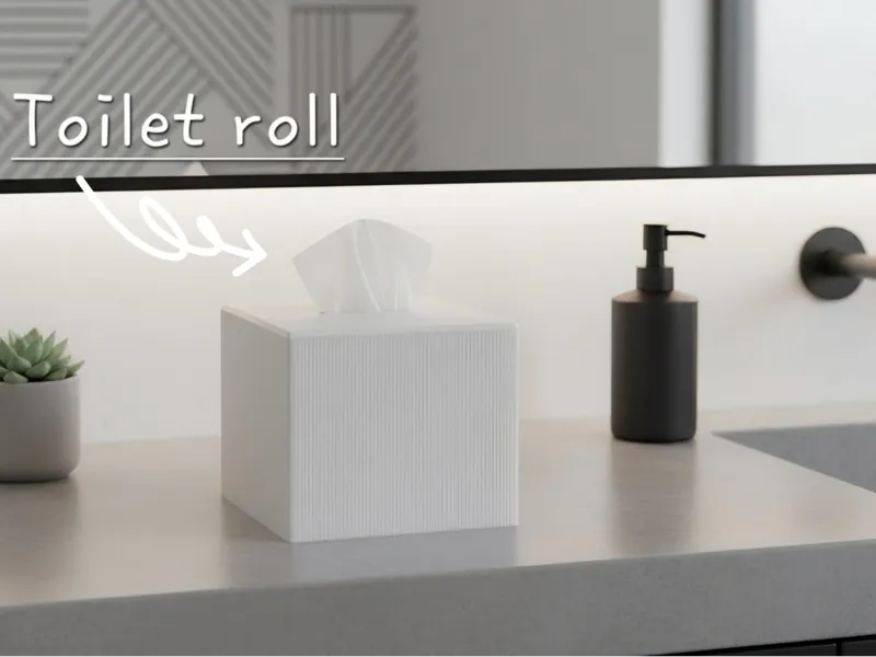 Roll block - Toilet paper tissue box