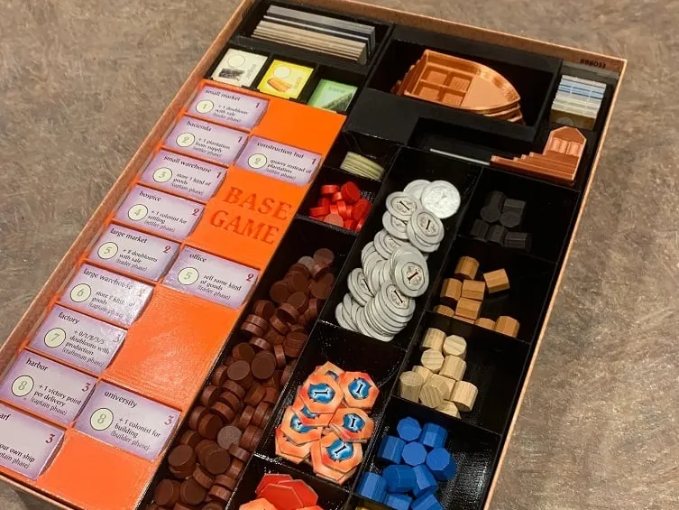Puerto Rico Board Game Box Organizer