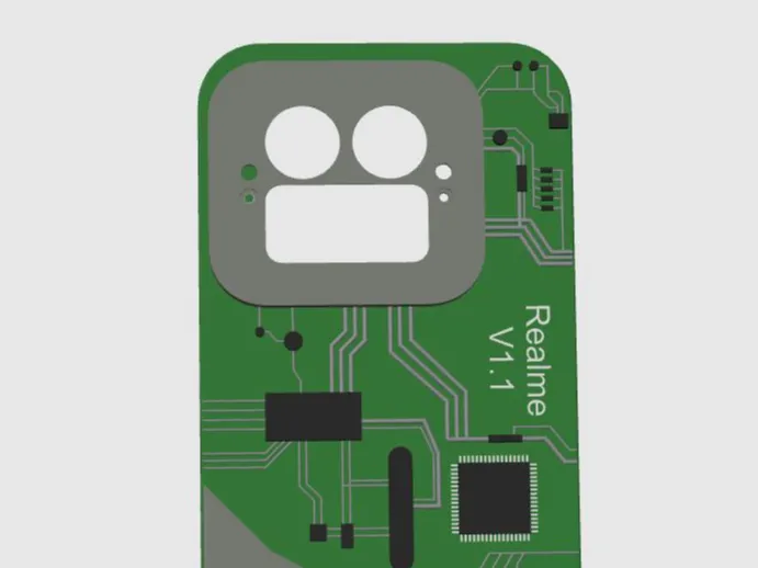 Realme Phone Cover (Electronic Style)