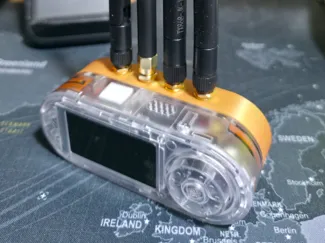 T-Embed CC1101 Back Shell with Quad Antenna Mount