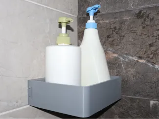 Slide-In Bathroom Shelf