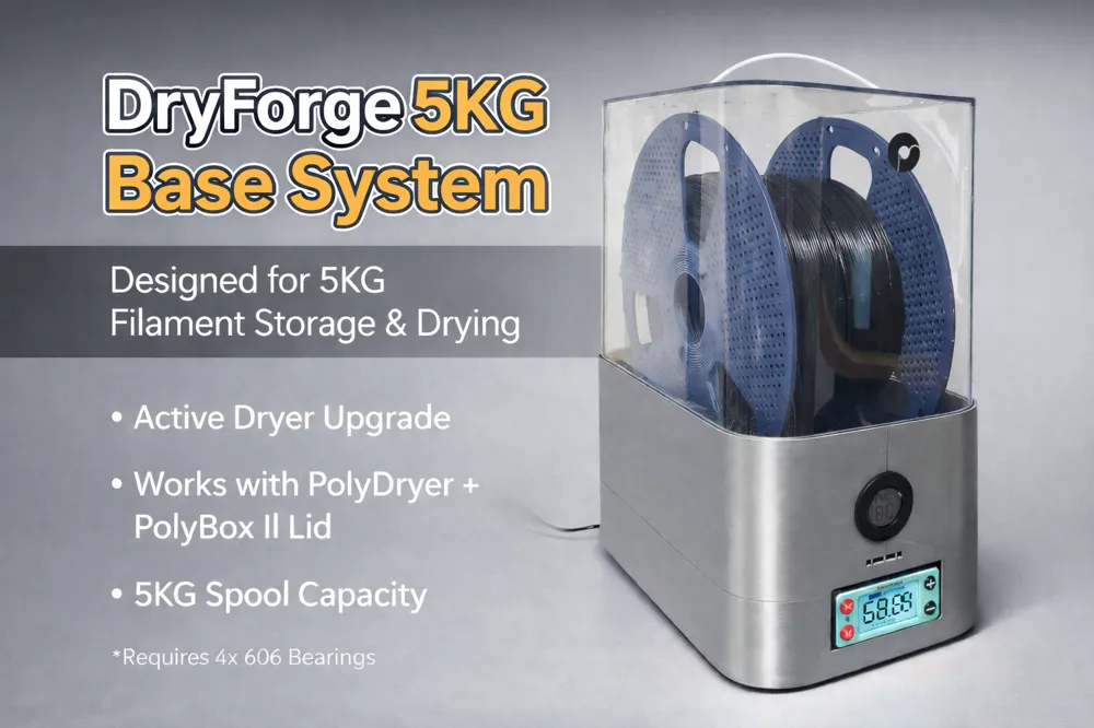 Base DryForge 5KG | PolyBox EII + PolyDryer - Modèle d'Impression 3D ...