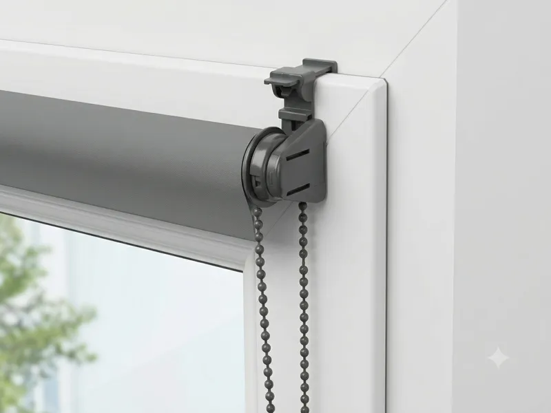 Roller window blind mounting clips