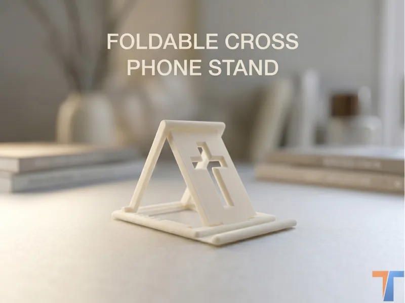 Foldable Cross Phone Stand