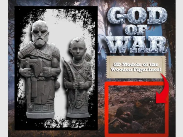 God Of War - Kratos and Atreus Figurines