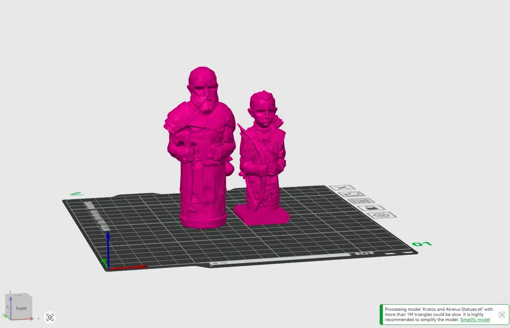 God Of War - Kratos and Atreus Figurines - Free 3D Print Model - MakerWorld