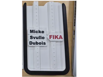 Fika sign fridge magnet