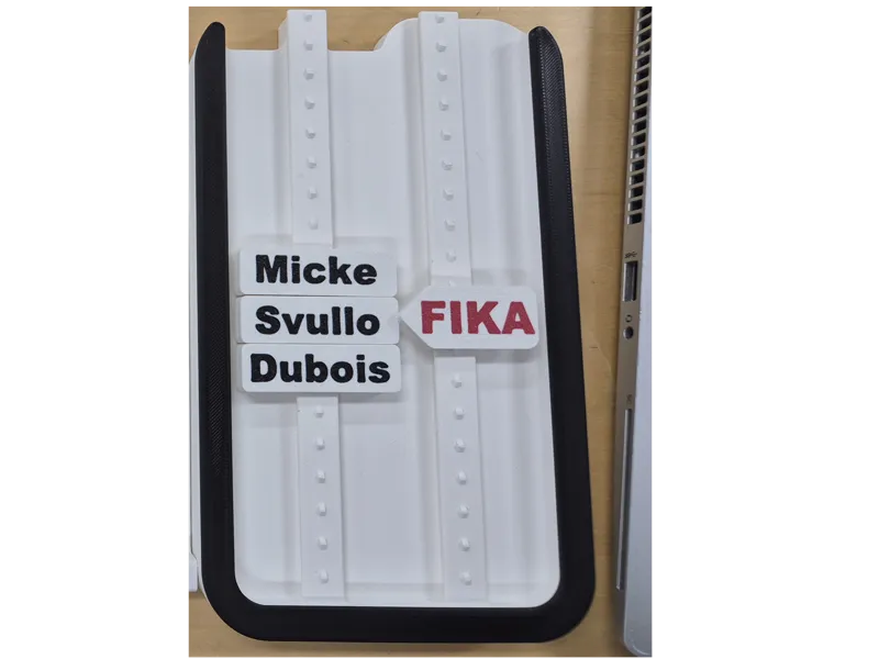 Fika sign fridge magnet