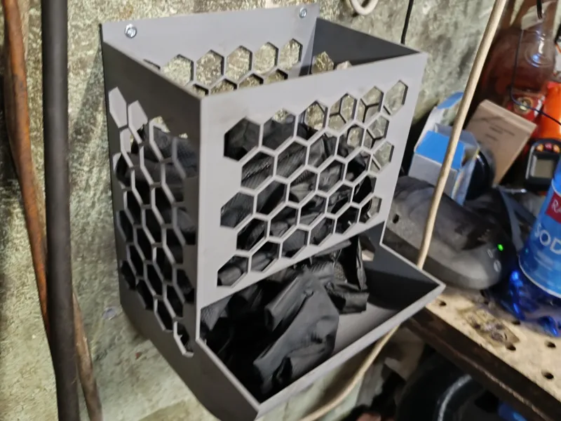 Used disposable glove box