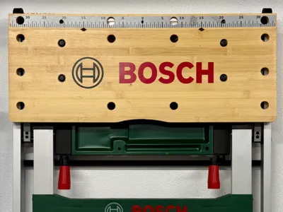 Bosch PWB 600 work bench wall storage