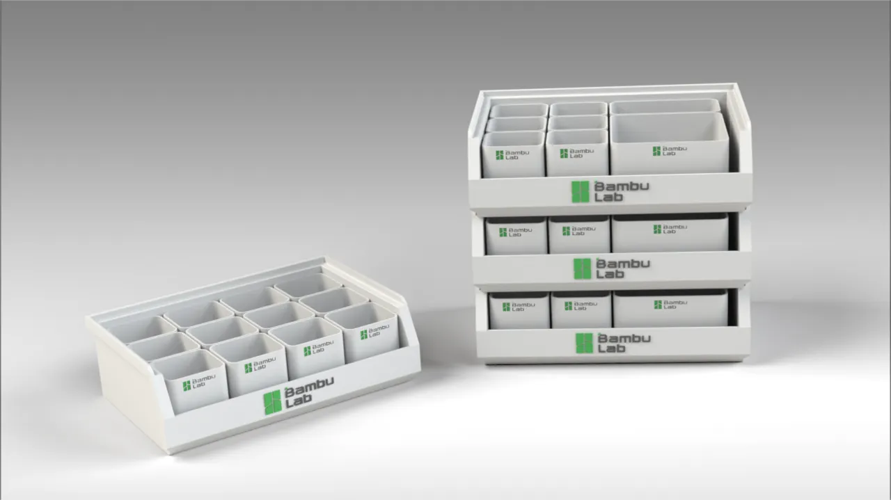 Storage Bin Set with Basket view 2