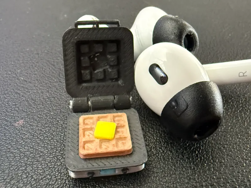 Mini Waffle Iron for Miniature Square Waffle 