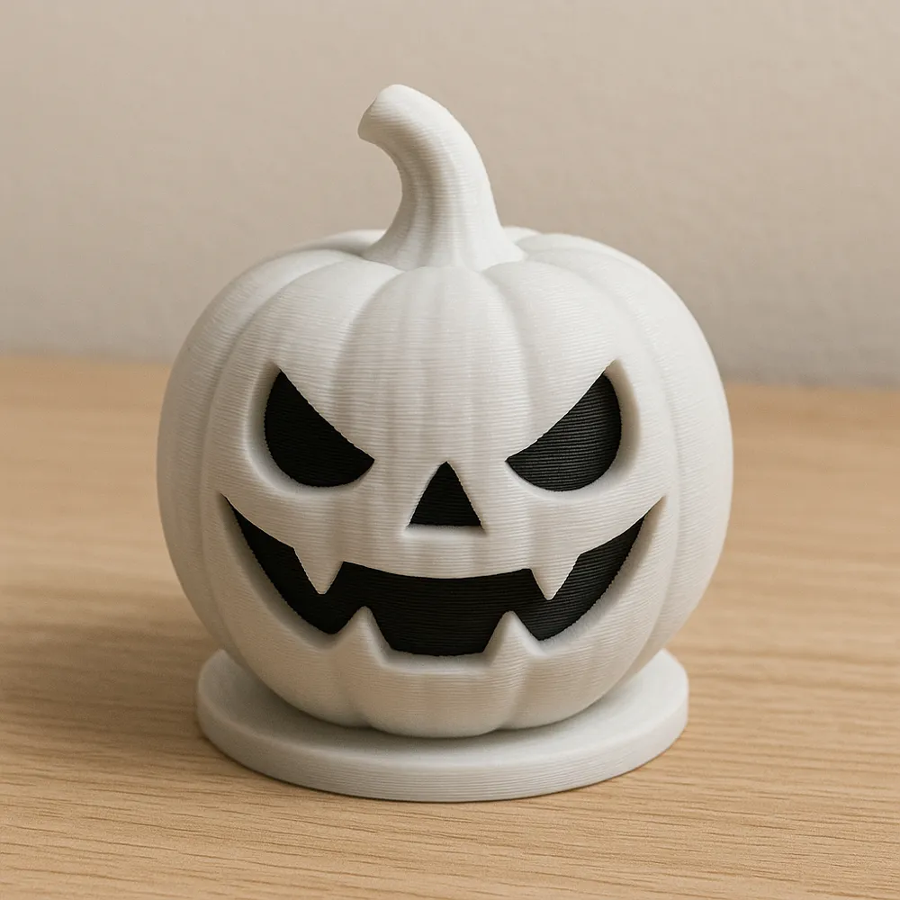 Classic Smiling Pumpkin – Halloween - Free 3D Print Model - MakerWorld