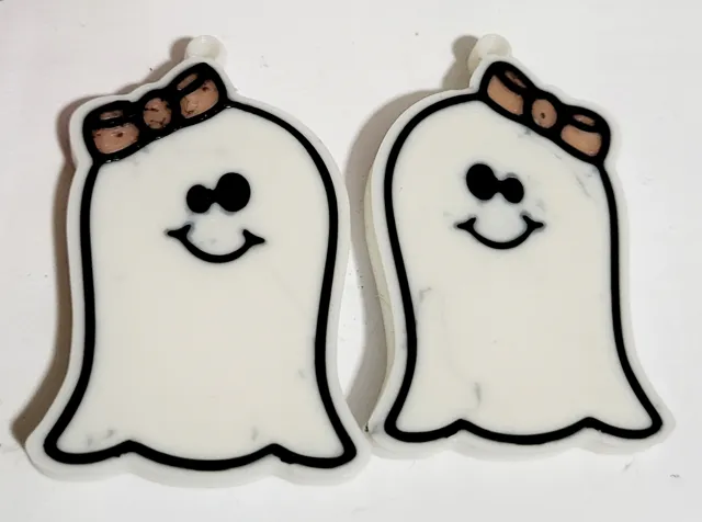 Ghost with bow earrings