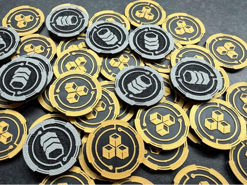 Twilight Imperium Trade Goods & Commodities tokens