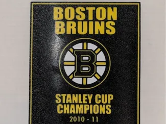 Boston Bruins Stanley Cup Champions Banner Sign