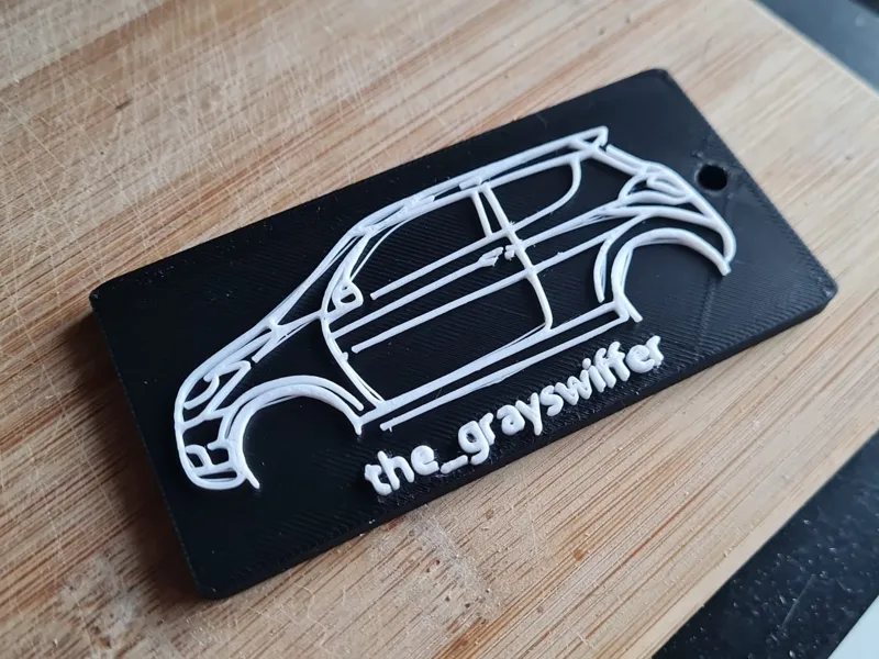 Suzuki Swift 1.2 keychain with name