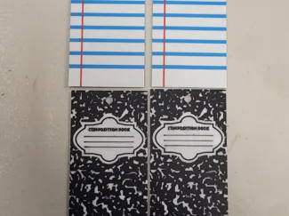 Composition Notebook Double Sided Bookmark