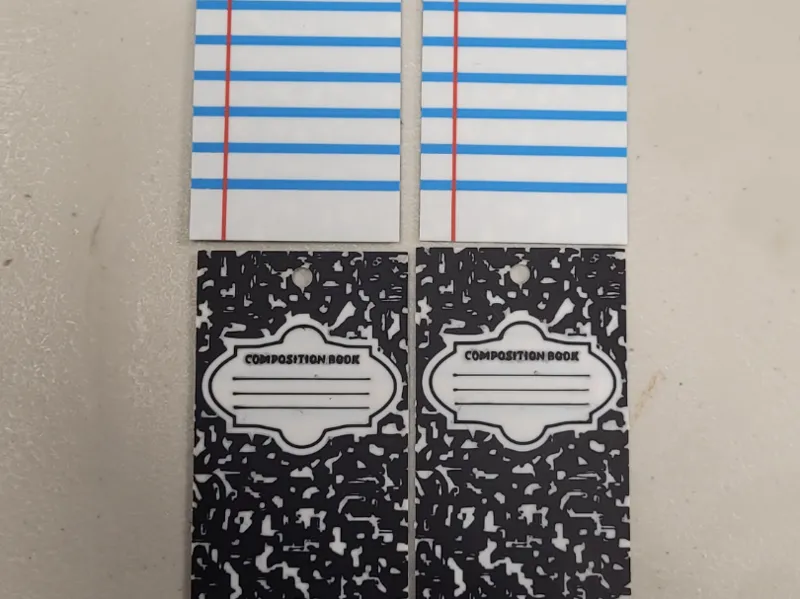 Composition Notebook Double Sided Bookmark