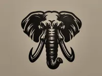 Tête d'éléphant murale — photo 2