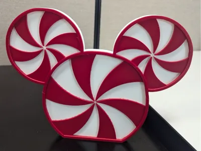 Mickey Peppermint Christmas Decoration