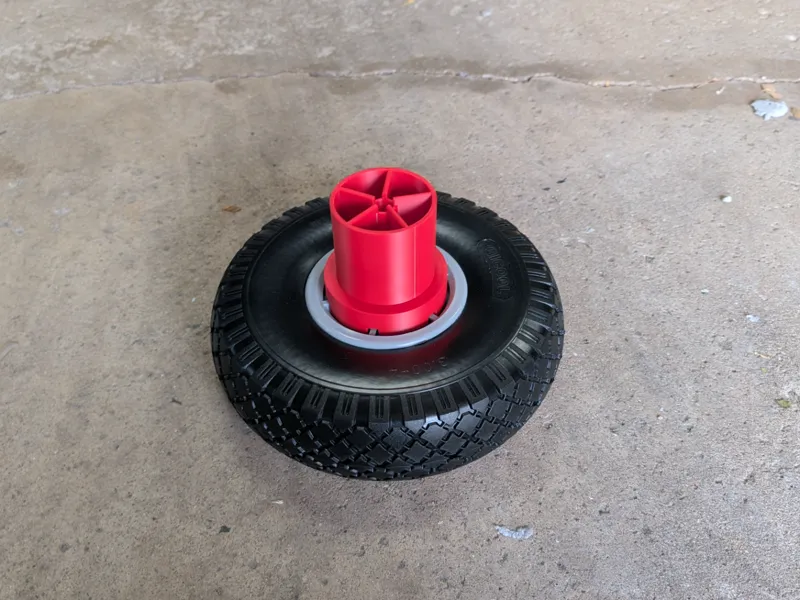 Radio Flyer - Tesla to Rubber tire adapter