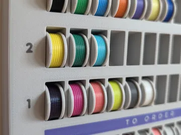 Accesorio para filamento: Filament Stock Tracker | Ikea SKADIS compatible — vista de referencia 3