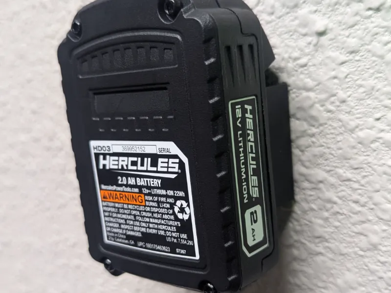 Hercules 12v Battery Wall Mount