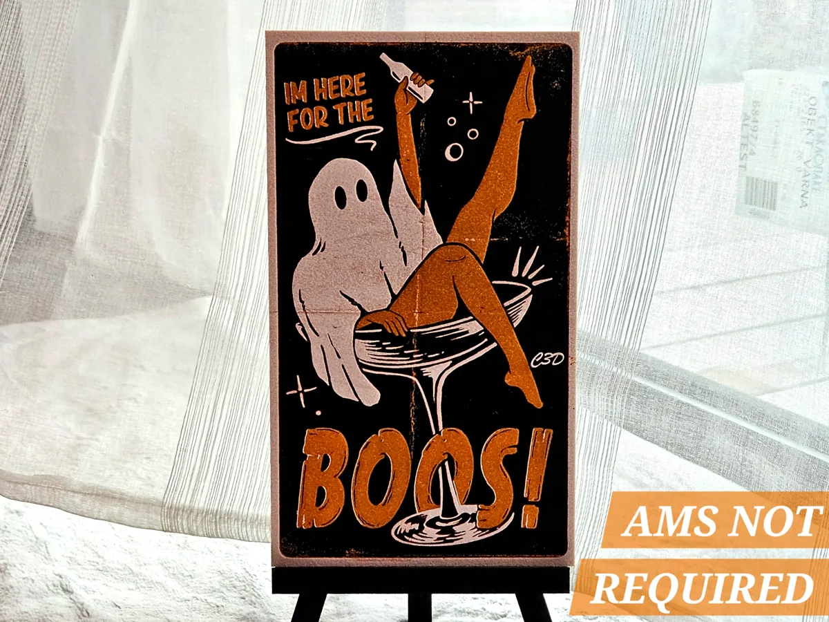 Here For The Boos - Pin-Up Poster by C3D MakerWorld: Download Free 3D Models - 3D model önizlemesi