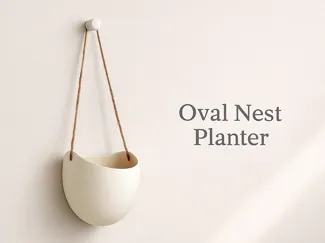 OVAL NEST PLANTER - WALL MOUNTED