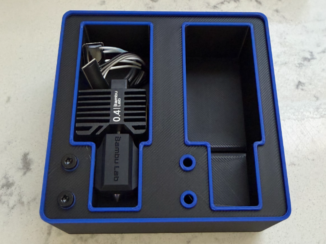 P1/X1 Complete Hotend Assembly Gridfinity Storage